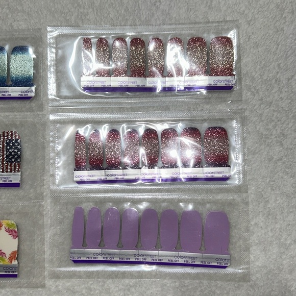 6 Color Street Peel Off Nail packs + accessories Bundle - Picture 3 of 5